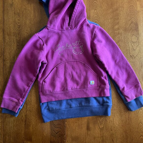 Carhartt fuchsia horseshoe hoodie M 8-10 - Picture 9 of 10
